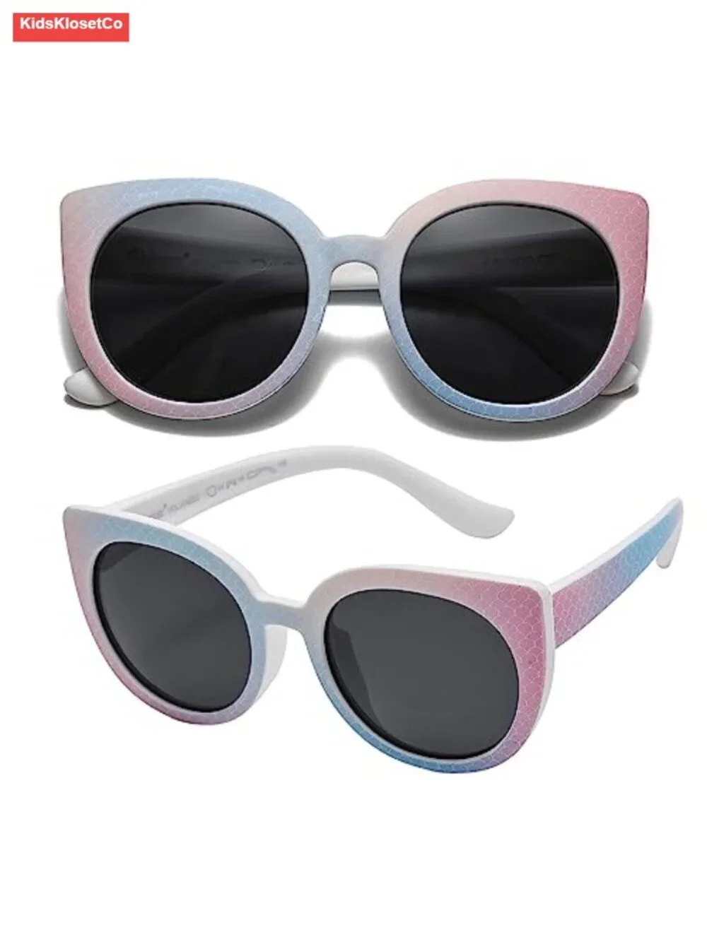 Polarized Cat Eye Kids Sunglasses UV Protection Unbreakable Frame